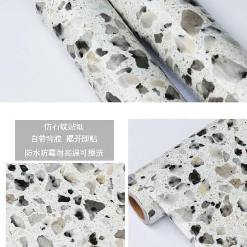 Granite Wall Stickers for Kitchen Countertop Waterproof Granite Stickers Bathroom Self-Adhesive Wallpaper Room Floors Decoration