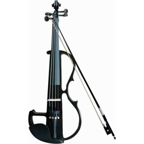 Full Size 4/4 Electric Silent Violin Basswood With Case/Rosin/Bow/Headphone