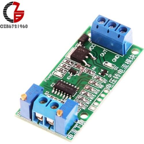 DC 0-5V to 4-20mA Voltage to Current Converter Transmitter Signal Converter Module