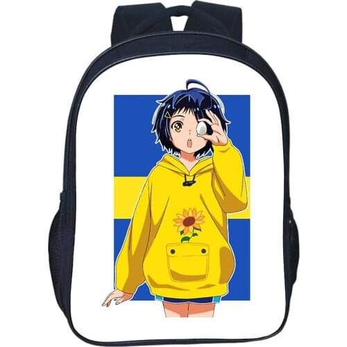 Wonder Egg Priority Backpack Anime Sunflower Girl Bag Cosplay Backpack Boy School Bag Teen Fashion Cute Travel Rucksack