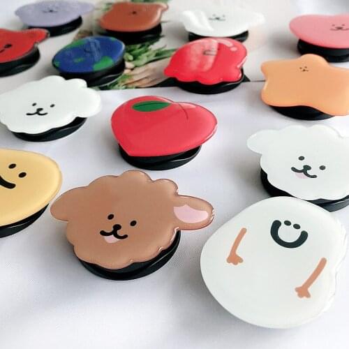 1pcs Epoxy Folding Stand Creative Cartoon Acrylic Air Cushion Stand Mobile Phone Ring Buckle Lazy Stand