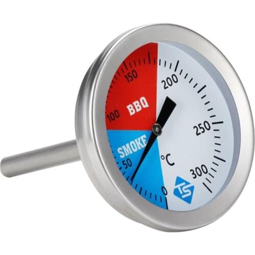 300℃ 2'' Stainless Steel Thermometer Barbecue BBQ Smoker Grill Temperature Gauge R9JF