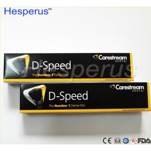 1 box Dental Kodak Intraoral D-Speed 100 X-ray Films Carestream DF-58 Adult Size 2 D-Speed