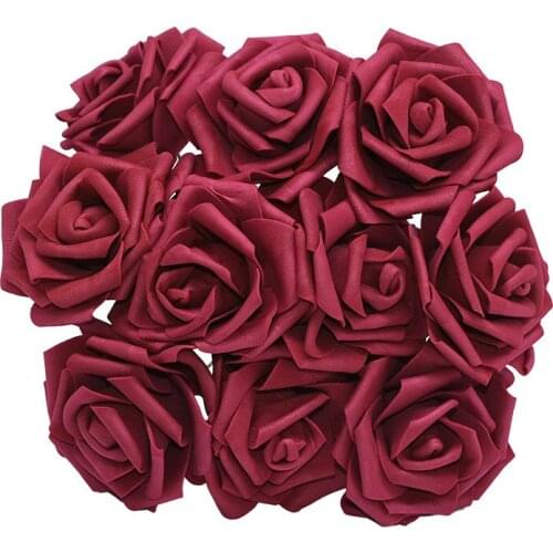 10/20/25Pcs 8cm Artificial Flowers Head Foam Rose Bouquet For Home Wedding Birthday Party Fake Flower DIY Wreath Girlfriend Gift