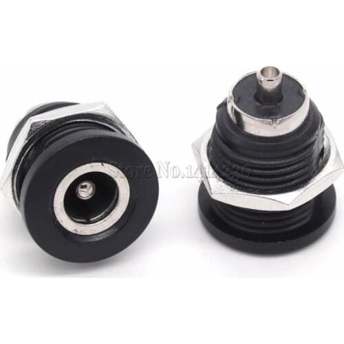 10Pcs 5A Electric Car Charging DC Jack Large Current Power Outlet For Instrument Female Panel Mount Connector 5.5mm 2.1mm