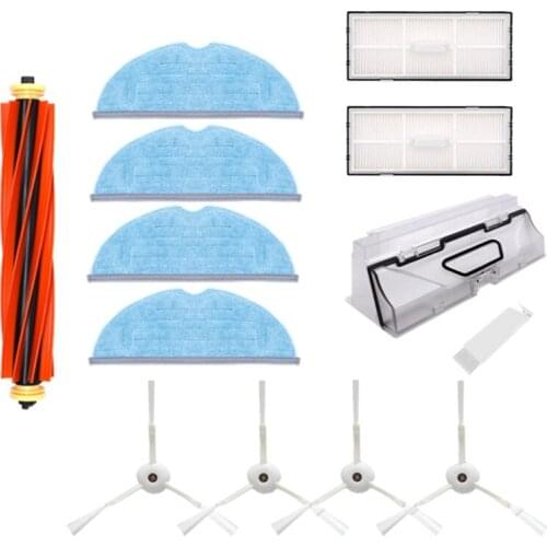 Promotion!13Pcs Accessories For Xiaomi T7 T7S Vacuum Cleaner Parts Washable Hepa Filter Side Brush Mop Cloth
