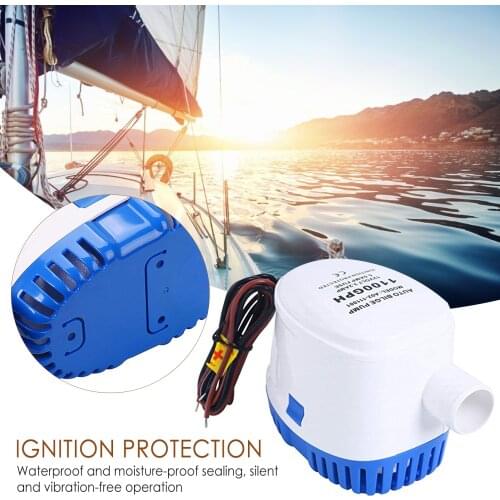 Bilge Auto Water Pump Automatic Bilge Water Pump 12V 1100GPH For Submersible Auto Pump With Float Switch Sea Boat Marine