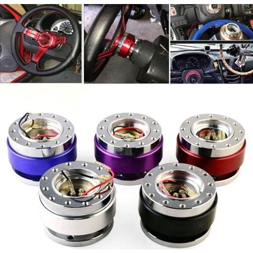 Racing Quick Release Snap Off Hub Adapter for 6-hole Steering Wheel