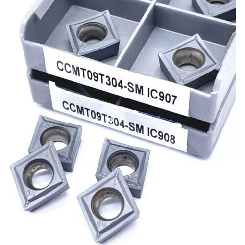 CCMT09T308 SM IC907 IC908 Internal Turning Tool Carbide Insert Lathe Parts Tool Cutting Tool CNC Lathe Tool Tokarnyy CCMT