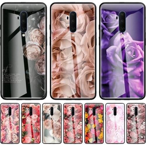 Prime Flowers Tempered Glass Phone Case for OnePlus 8 Nord 7 7T 9 Pro 8T 5G Z 9R Cover for 1+ 8Nord5G 8pro Shell Coque