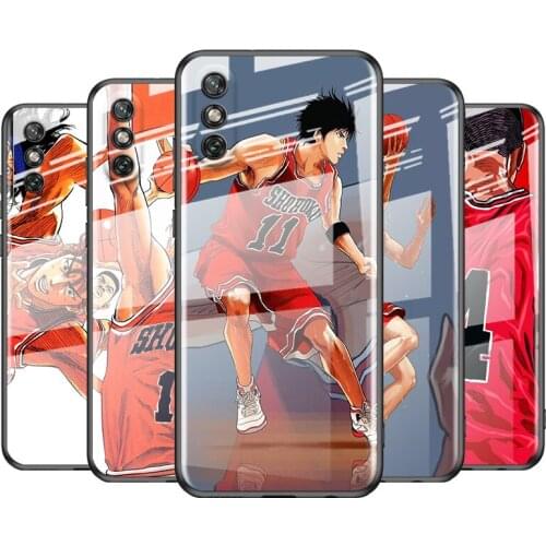 Tempered Glass Cover Cartoon Anime Slam Dunk For Huawei Y6 Y7 Y9 Y5P Y6P Y8S Y8P Y9A P Smart Z 2019 2020 2021 Phone Case