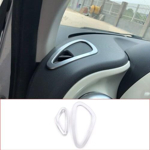 For Smart 453 Fortwo Forfour 15-20 ABS plastic Air-conditioning outlet frame of instrument panel cover Interior Car Accessories