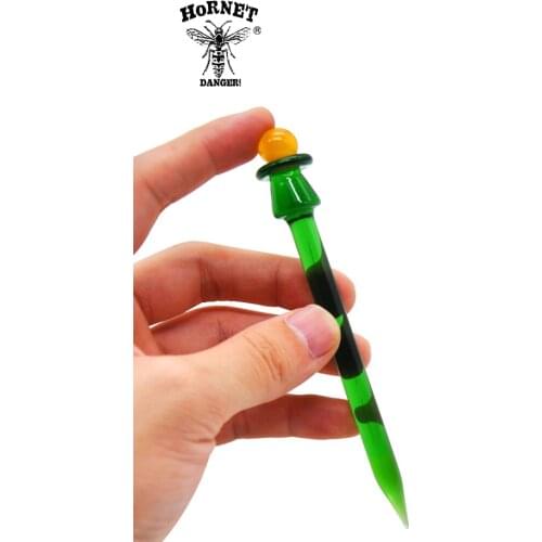 HORNET 5.0 Inch Wax Dab Tool Premium Glass DabblerColorful Thick Pyrex Dabber Tools Quartz Banger Nails Dab Rigs Wholesale
