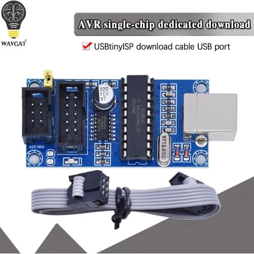 WAVGAT USBTiny USBtinyISP AVR ISP programmer bootloader Meag2560 uno r3 6pin Programming Cable