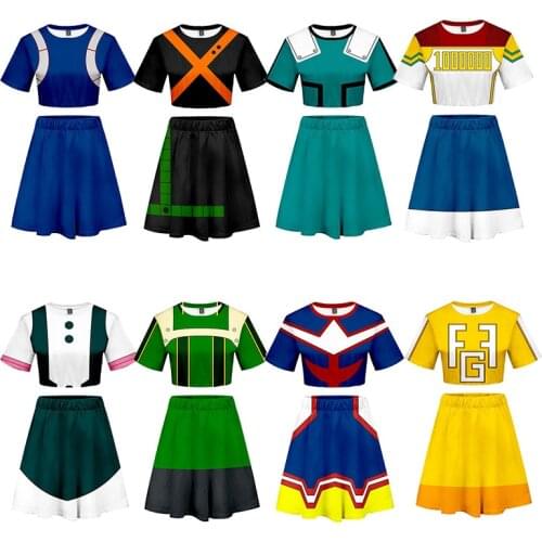 Boku No Hero Academia My Hero Academia Cosplay Costume Girl Skirt Midoriya Izuku Todoroki Shoto Bakugou Katsuki All Might Dress