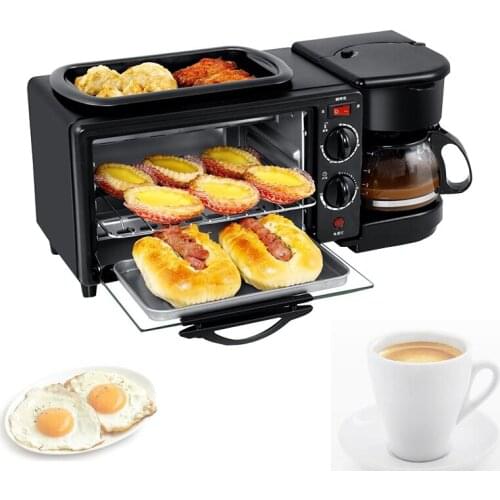 Three In One Breakfast Machine Home Multifunctional Coffee Machine Toaster Automatic Breakfast Toaster