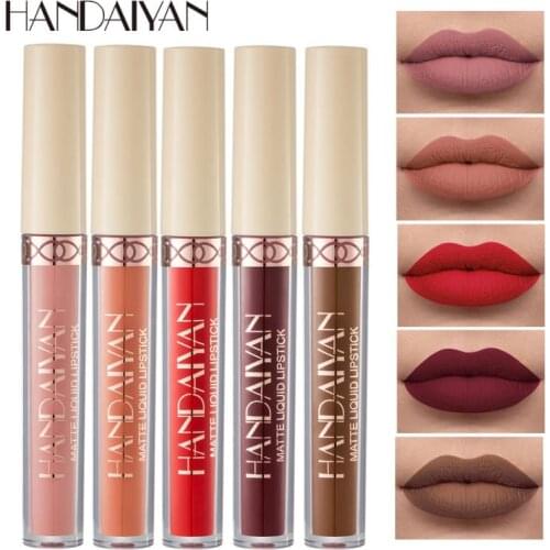 Matte Lipstick Lip Cream Velvet Waterproof Long Lasting Lightweight Dual-use Lip Professional Makeup Cosmetics maquiagem TSLM2