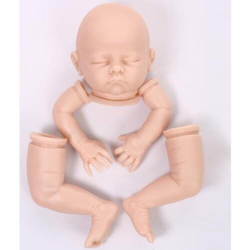 20 inch Reborn doll kits DIY unpainted blank doll kit soft SILICONE vinyl reborn babies doll kit accessories