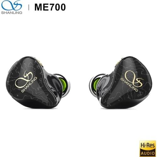 SHANLING ME700 Five-unit Hybrid high-End earphones Hi-Res 2.5mm /3.5mm/4.4mm output MMCX pin HI RES earphones
