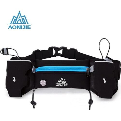 AONIJIE New Running Bags Durable Sports Waist Bag With Water Bottle Belt Bag Outdoor Fitness Bags Telephone Holder for Running