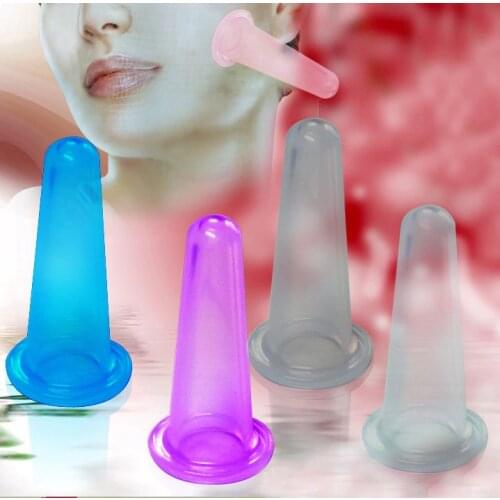 Newly Health Care Facial Silicone Massage Chinese Cupping Set Small Mini Eye Cup Vacuum Cups Popularity
