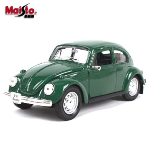 Original factory 1:24 automobile model simulation alloy antique car model ornament childrens birthday Christmas New Year gift