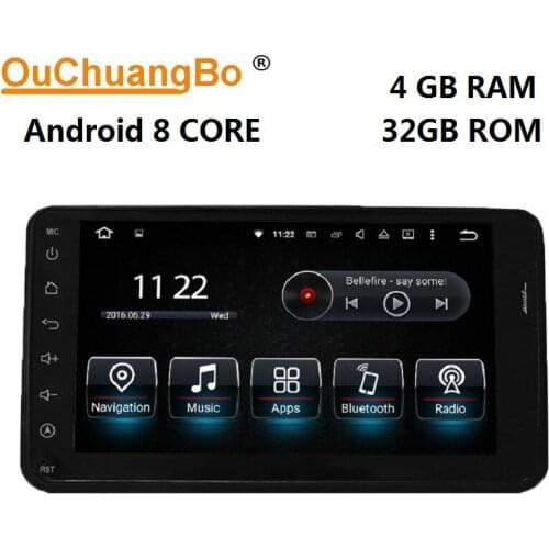 Ouchuangbo PX5 car audio gps radio for Suzuki Jimny 2006-2013 support BT USB mirror link android 8.0 OS 4GB RAM 64GB ROM