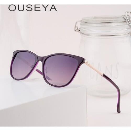 OUSEYA Womens Cat Eye Sunglasses