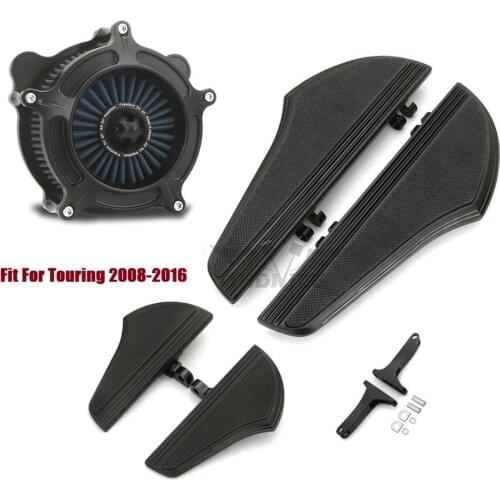 Front Rear Defiance Floorboards Footpeg Air Cleaner Fit For harley electra glide tri glide 2008-2016 FLHX FLHR FLHT FLTR