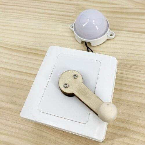 Hand Crank Electric Generator Physics Science Montessori Handcraft Toy