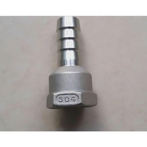 1pcs DN40 straight pass inner thread joint 304 stainless steel hose tube pipe connector interface port pagoda type