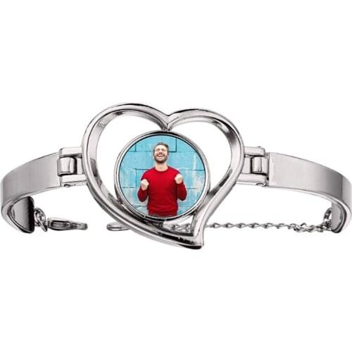 Sublimation Blank Bracelets Christmas Ornaments Pendants Sublimation Alloy Heat Transfer for DIY ID Name Tags