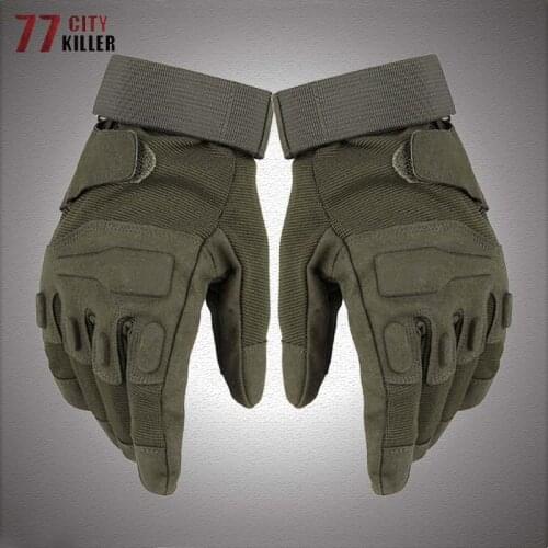 Outdoor Tactical Gloves Men Hard Knuckle Half Finger Full Finger Airsoft Sport Mittens Male Military Shooting Hunting Gloves