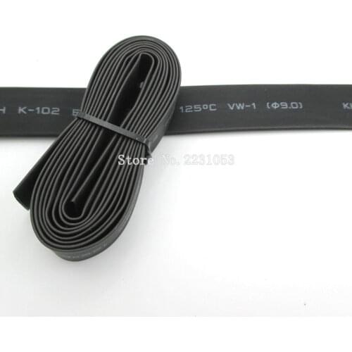 1 Meter 9mm Heat Shrink Heatshrink Heat Shrinkable Tubing Tube Sleeving Wrap Wire Black Color