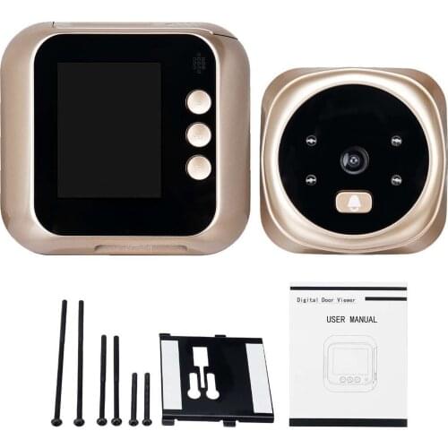 Smart HD Electronic Monitoring Doorbell Camera Visual Camera Wider 160° Viewing Angle With 2.4" HD Display