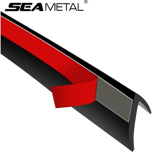V Shape Car Seal Strip 1/2/4m Auto Side Window Rubber Sealing Strip For Window Lift Reduce Noise Auto Sealannt Goods Accessories