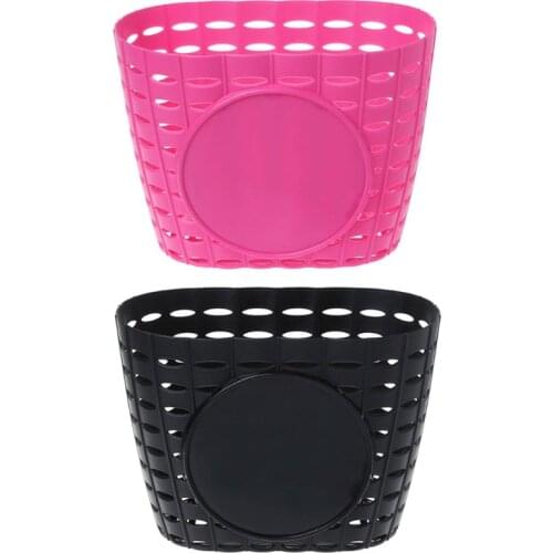 Bicycle Basket Hollow Children Bike Tricycle Scooter Storage Front Handlebar Plastic Carrier Cycling Kids Riding Shopping RXBB