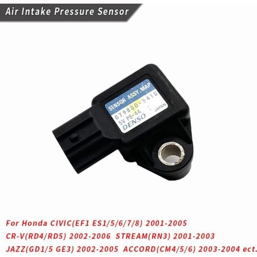 Air Intake Pressure Sensor For Honda CIVIC(EF1 ES1/5/6/7/8) CR-V(RD4/RD5) STREAM(RN3) JAZZ(GD1/5 GE3) ACCORD(CM4/5/6) 37830-PGK