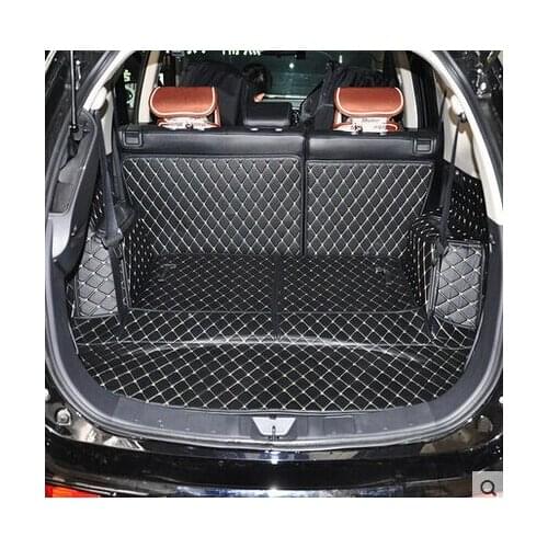 High quality!Special trunk mats for Mitsubishi Outlander 7seats 2014 durable waterproof carpets for Outlander 2013,Free shipping