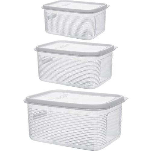 Storage Box Classified Plastic Storage Box Rice Cylinder Large Capacity Organizer Fruit Vegetable Crisper Multigrain Rice Barrel