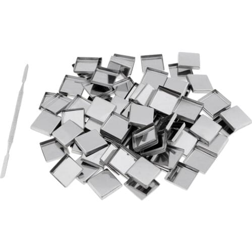 100Pcs Empty Eyeshadow Blush Makeup Pans Magnetic Tins Palette Square+Mixing Stick