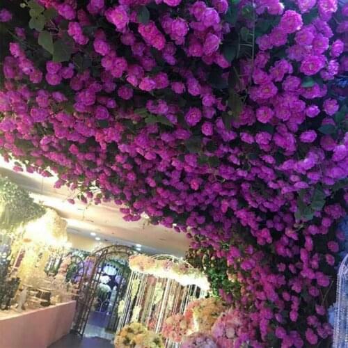 13 Artificial Flowers Rose Artificial Flower Rattan Wedding Plant Wall Arch Decoration Road Lead Photography Props