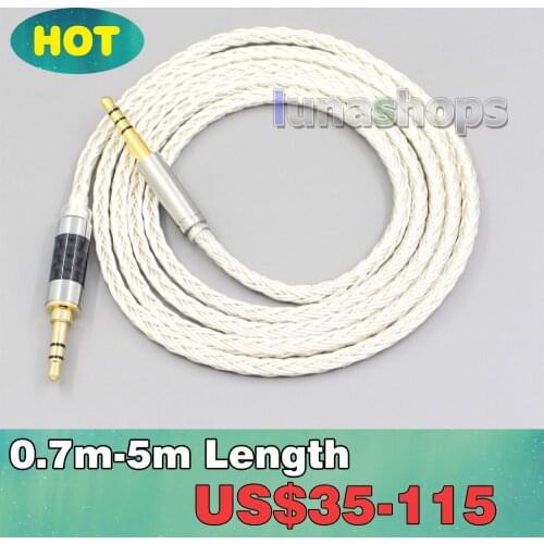 16 Core OCC Silver Plated Headphone Earphone Cable For Denon AH-mm400 AH-mm300 AH-mm200 Beats solo2 solo3 SHP9500 LN007214