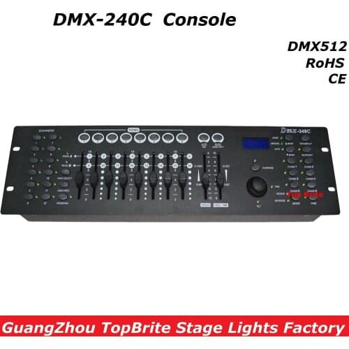 2017 Free Shipping High Quality DMX240 Controller DMX 512 Dj Disco Console Equipments For Stage Party Wedding Events Lighting