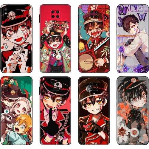 Black tpu Case For Xiaomi Redmi 7A 8 8A 9 9A 9C Case Redmi Note 8T 8 Pro T Note 9 9S 9 Pro Case Anime Toilet-Bound Hanako-kun