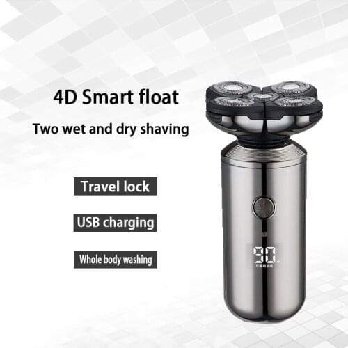 4D Electric Shaver Digital Display Smart Five-blade Travel Lock Safety Razor Rechargeable Dry and Wet Separation Shaving Machine