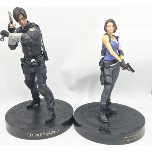 Leon S Kennedy Figure Jill Valentine Figure Game Biohazard Character RE:3 Action Figures Model Toy Gift 12inch