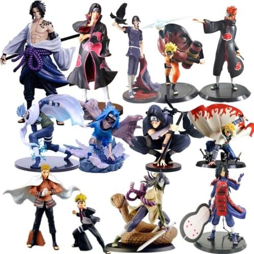 Figure Naruto Statue Shippuden Anime Uchiha Sasuke PVC Action Figure Model Naruto Collection Of Classic Characters Children Toys