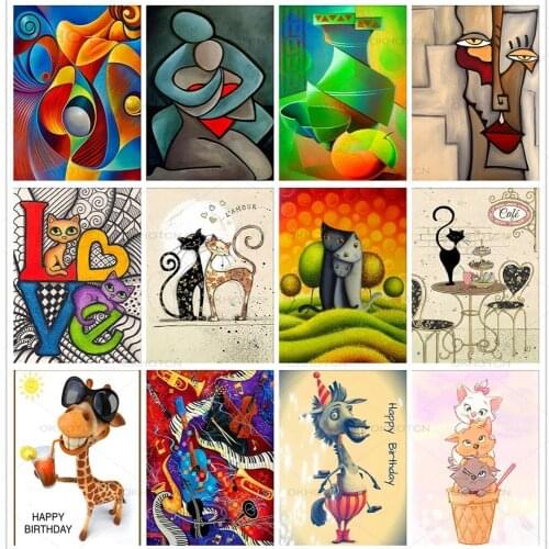 5D Diamond Painting Diy Full Diamond Embroidery Kit Abstract Art Mosaic Handmade Home Decoration Ornaments Hanging Painting