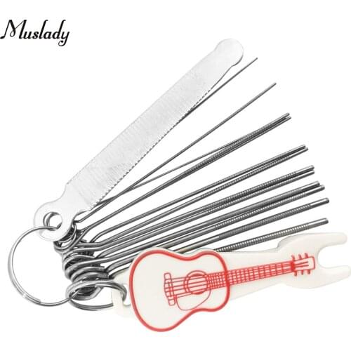 Guitar Nut Files 13 Sizes with Bridge Pin Puller Remover Guitar Maintenance Repair Tool Kit for Electric Acoustric Guitar